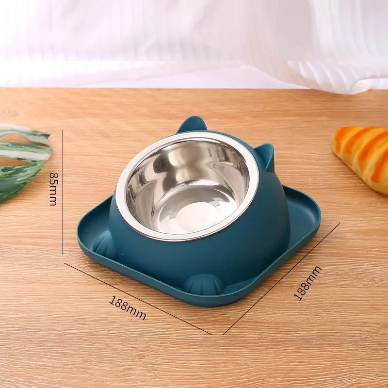 Fun Shaped Anti Tipping Cat Bowl