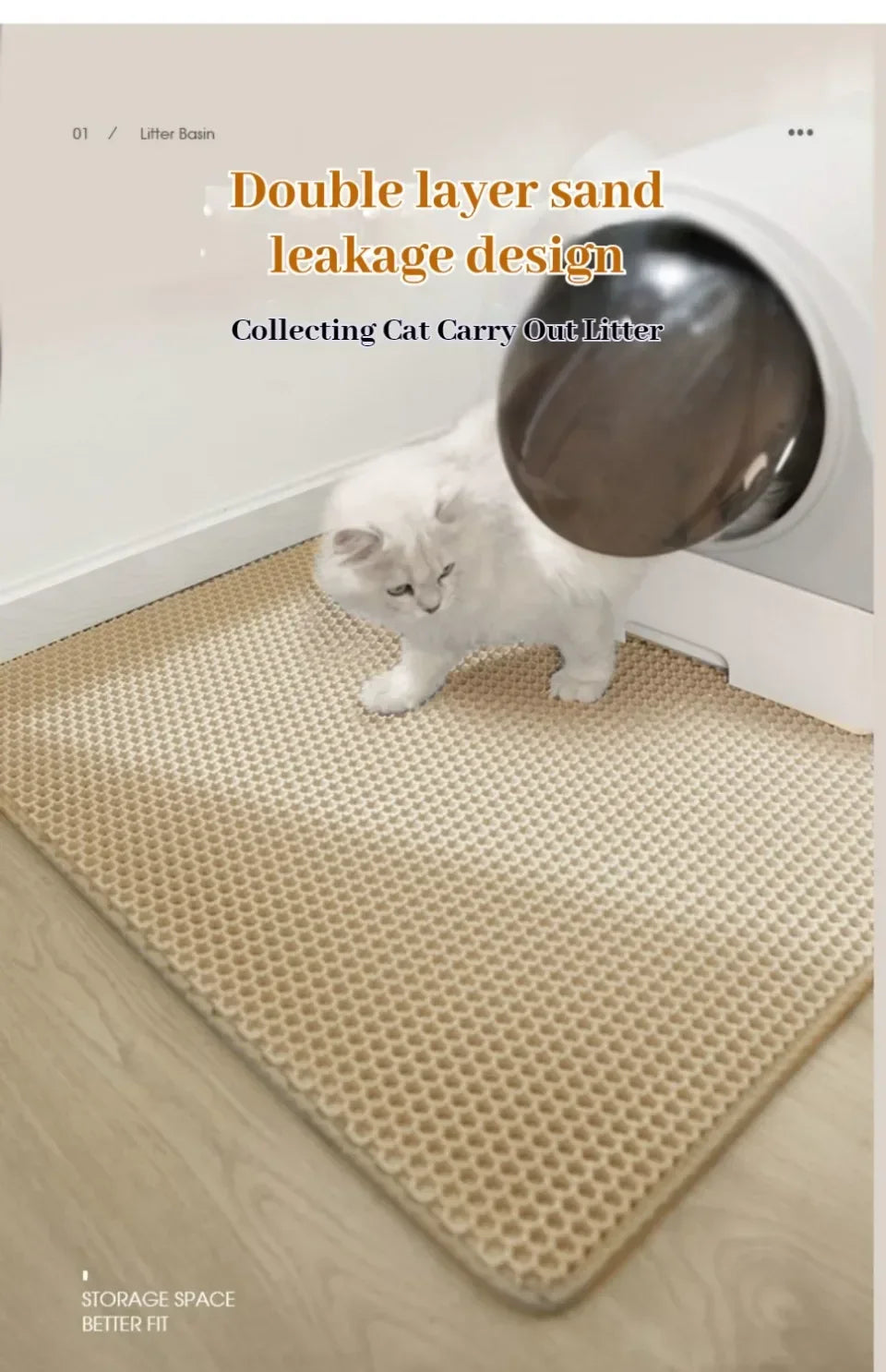 Large Cat Litter Mat