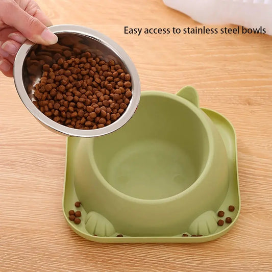 Fun Shaped Anti Tipping Cat Bowl