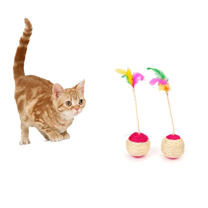 Feather Blanket Ball Cat Toy