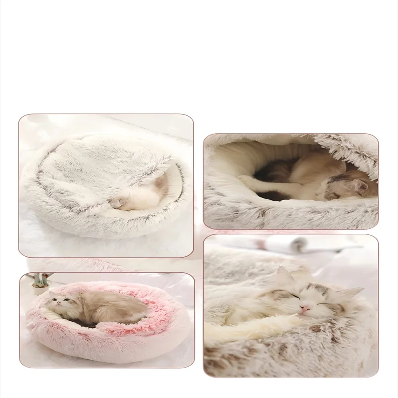 Autumn and Winter soft plush Cat bed