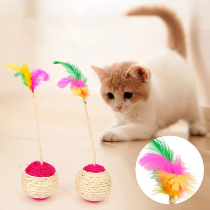 Feather Blanket Ball Cat Toy