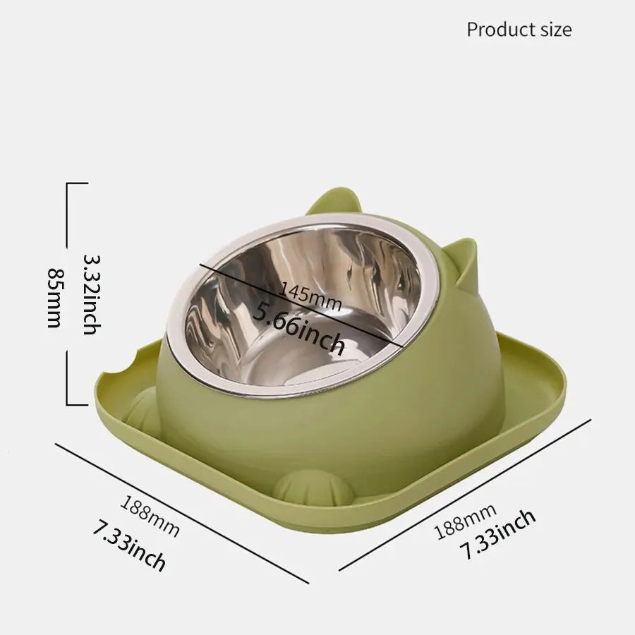 Fun Shaped Anti Tipping Cat Bowl