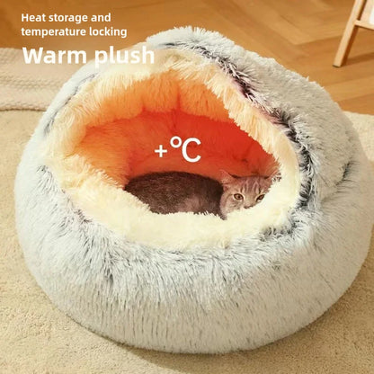 Autumn and Winter soft plush Cat bed