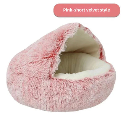 Autumn and Winter soft plush Cat bed