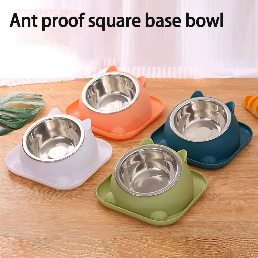 Fun Shaped Anti Tipping Cat Bowl