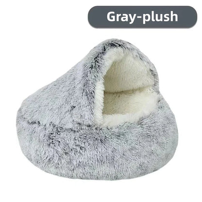 Autumn and Winter soft plush Cat bed