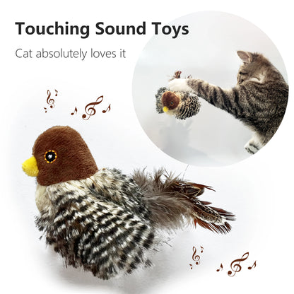 Simulation Bird Plush Cat