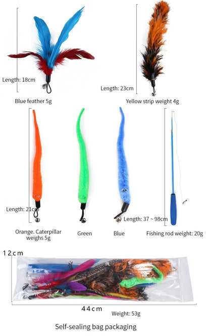 Cat Feather Toy Set