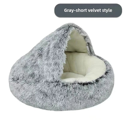 Autumn and Winter soft plush Cat bed