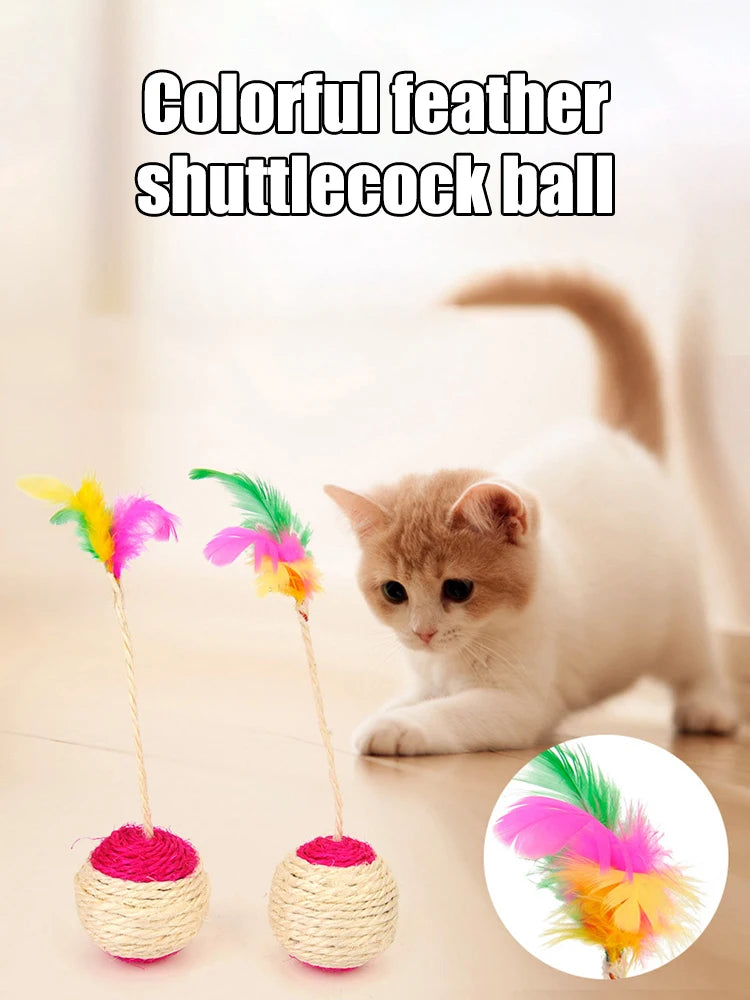 Feather Blanket Ball Cat Toy