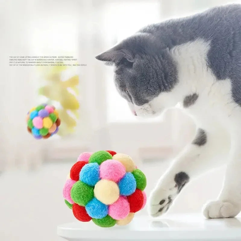 Cat Plush Ball Toy