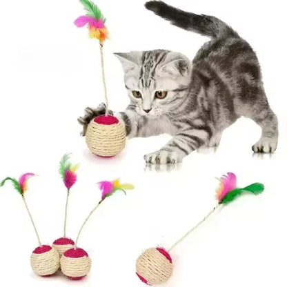 Feather Blanket Ball Cat Toy