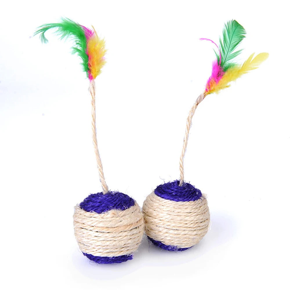 Feather Blanket Ball Cat Toy