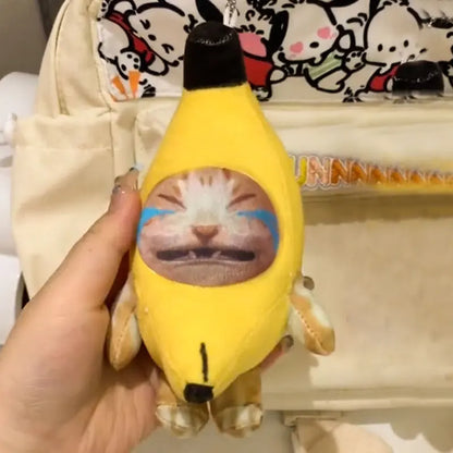 Squeaky funny banana happy cat toys