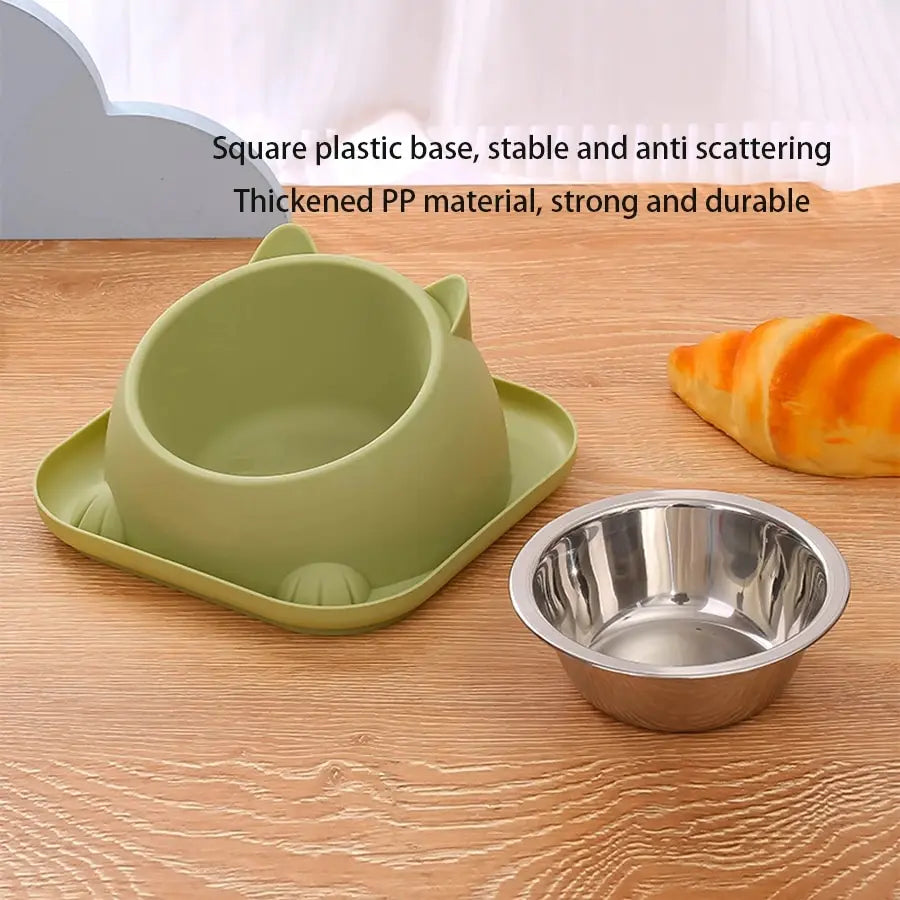 Fun Shaped Anti Tipping Cat Bowl