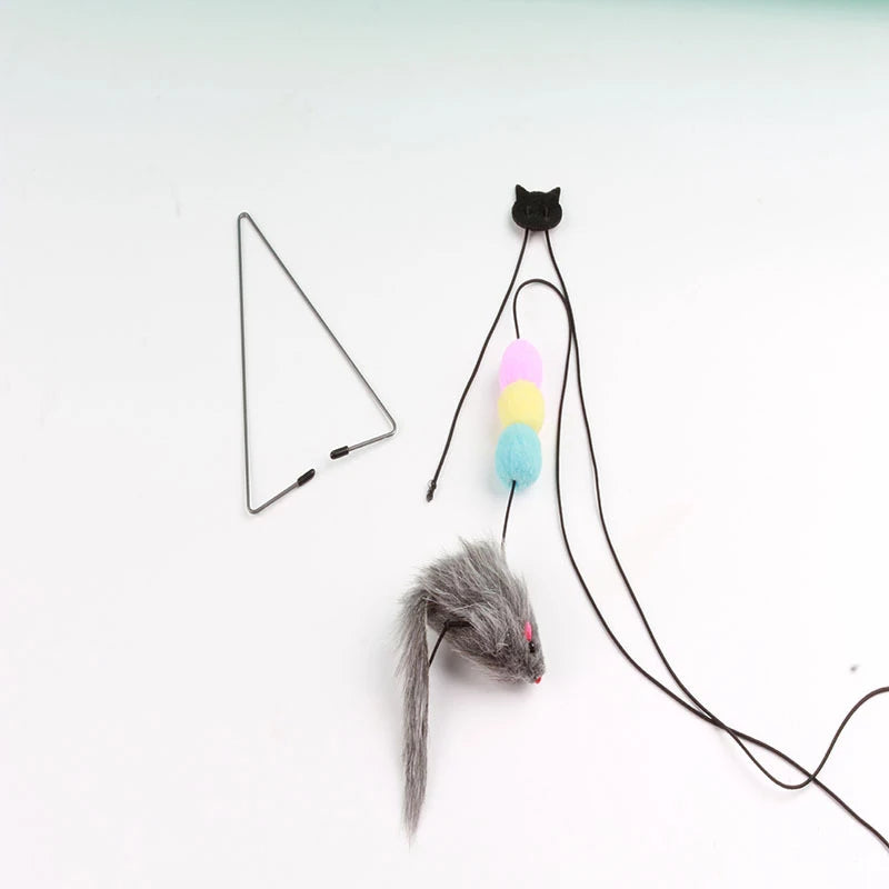 Retractable Cat Feather Toy