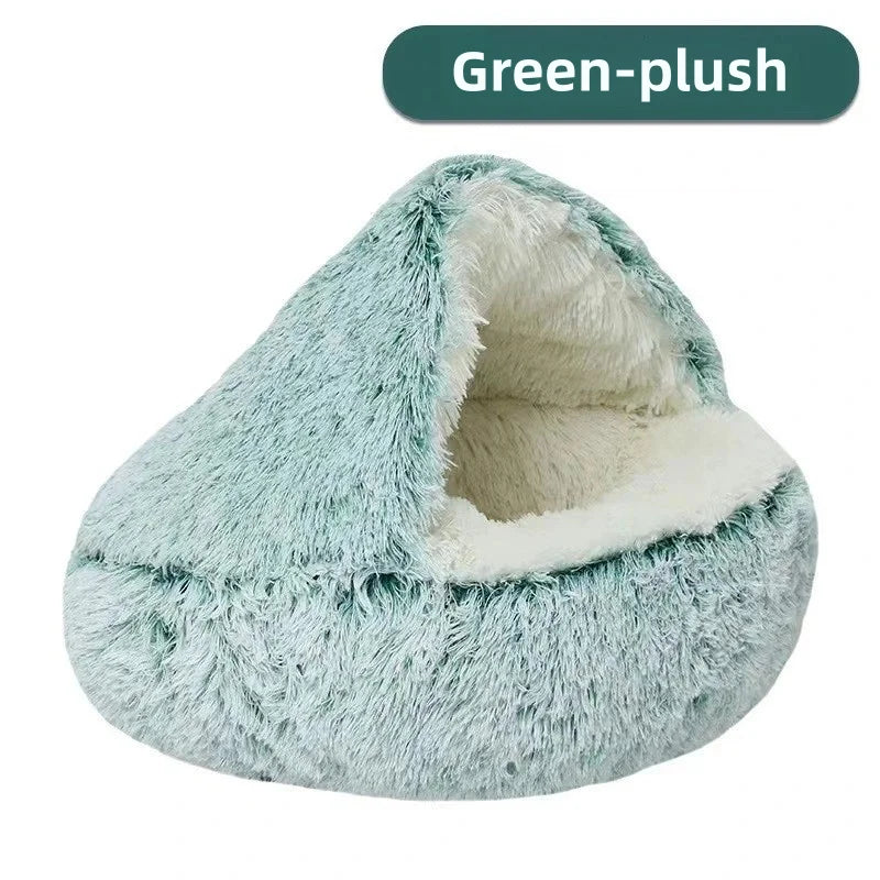 Autumn and Winter soft plush Cat bed