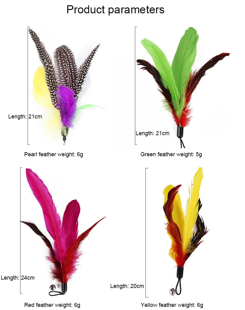 Cat Feather Toy Set