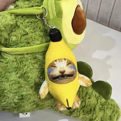 Squeaky funny banana happy cat toys