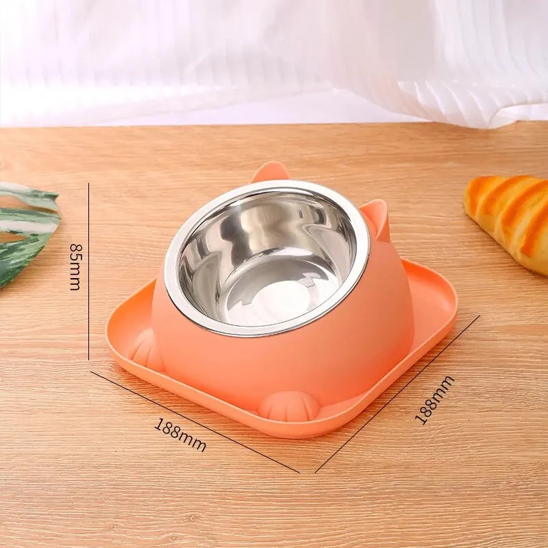 Fun Shaped Anti Tipping Cat Bowl