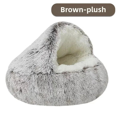 Autumn and Winter soft plush Cat bed