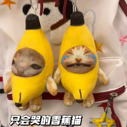 Squeaky funny banana happy cat toys