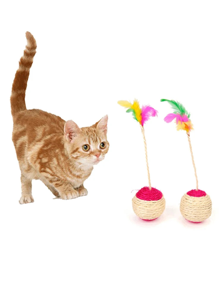 Feather Blanket Ball Cat Toy