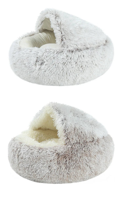 Autumn and Winter soft plush Cat bed